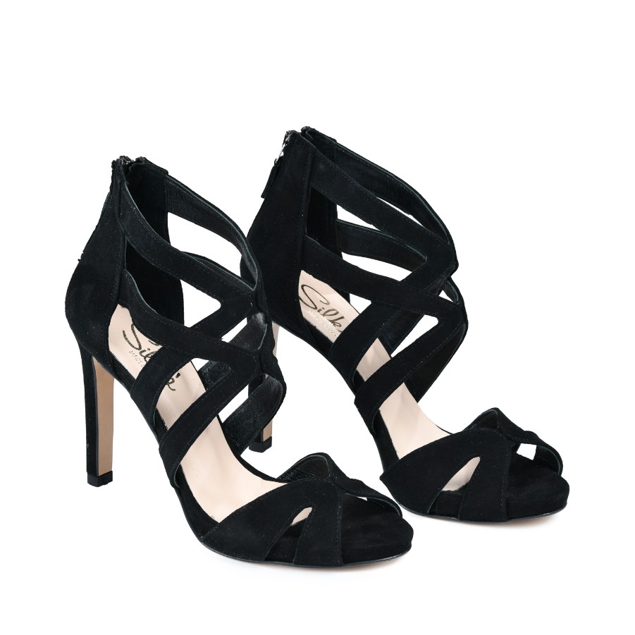 SILKO Ženske sandale KETTY64/FT, Crne