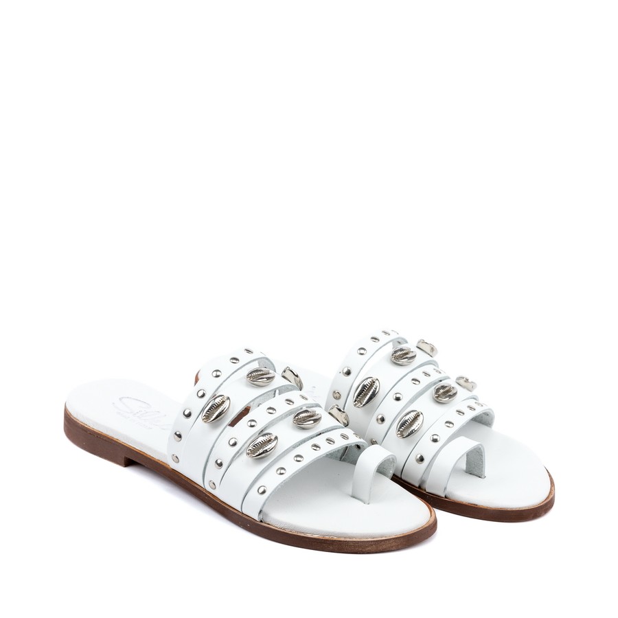 SILKO Ženske papuče CB05-G, Bele