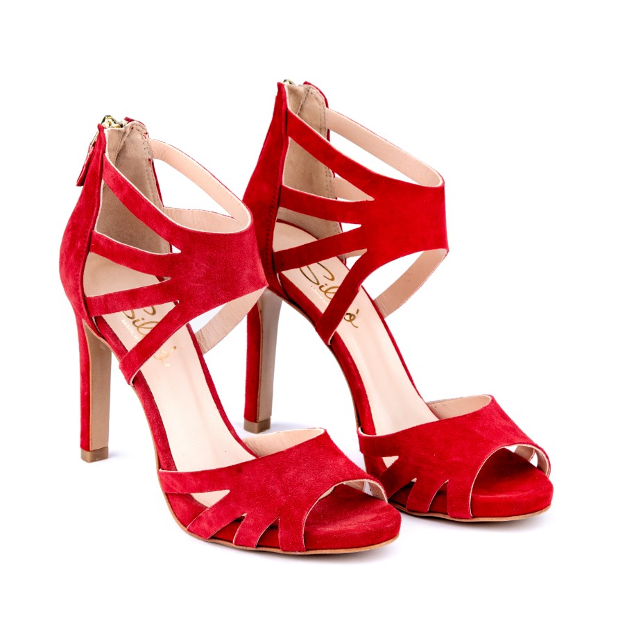 SILKO Ženske sandale KETTY43/M, Crvene