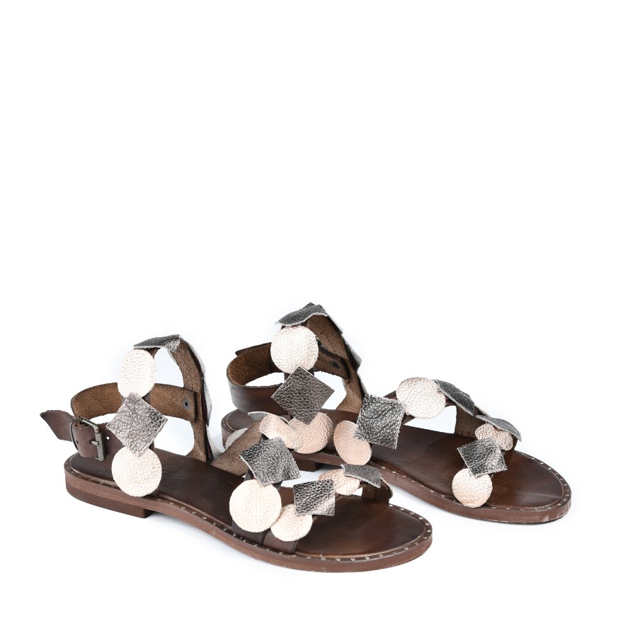 SILKO Ženske sandale PM34/B, Braon