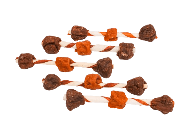 PET PRO Poslastica za pse Snacks Tricolor, Piletina i govedina, 350 g, 17 komada