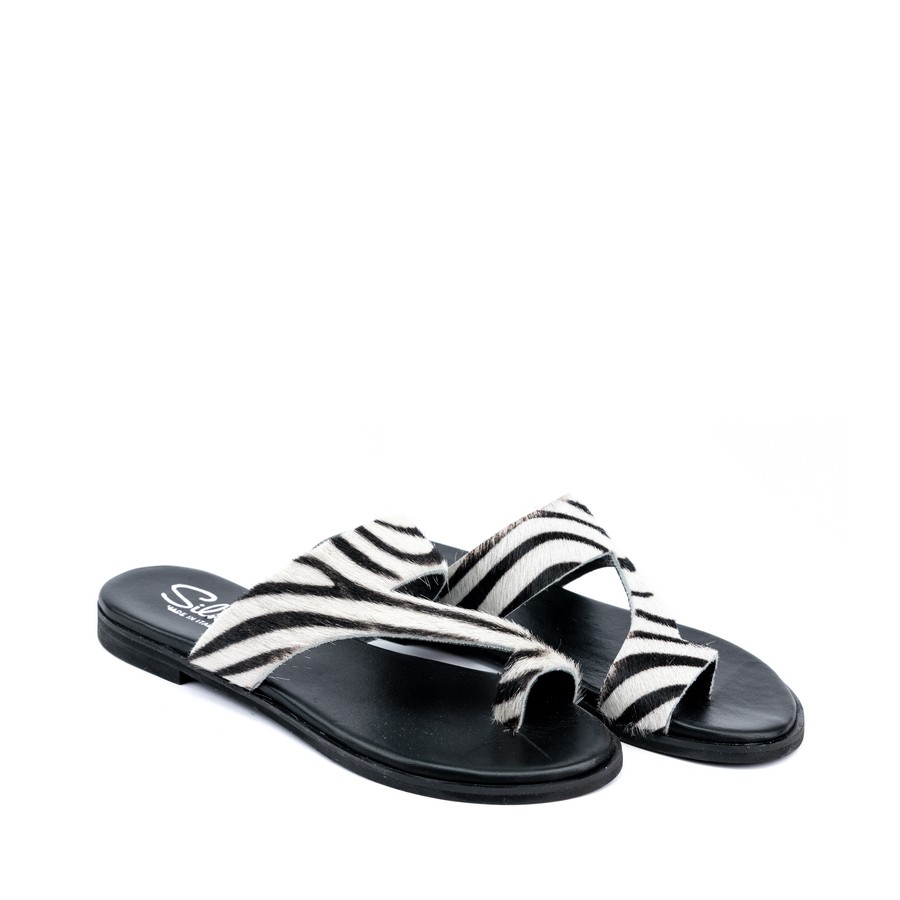 SILKO Ženske papuče P28 G, Crno-bele