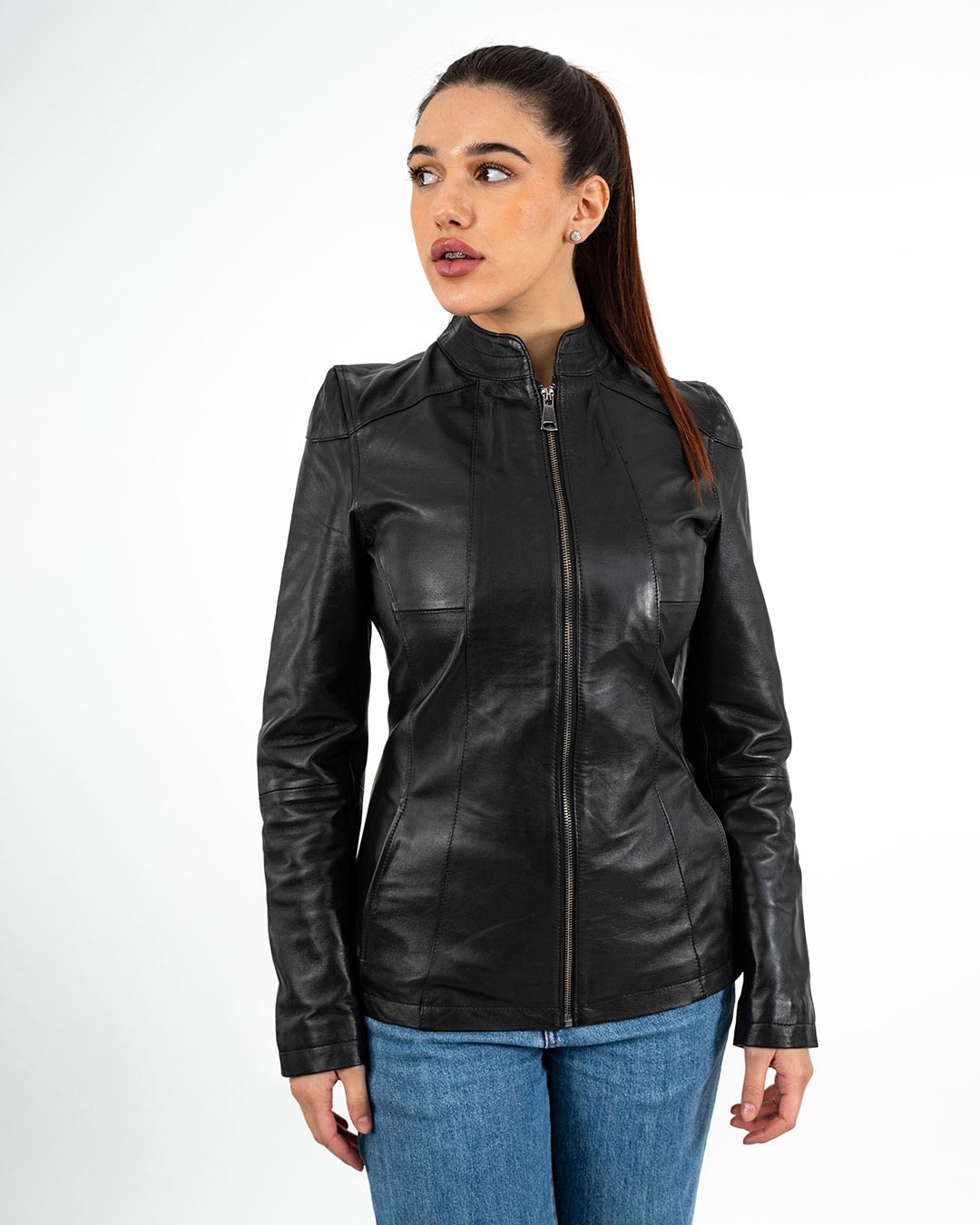 LA FORCE Ženska kožna jakna Samantha, Crna