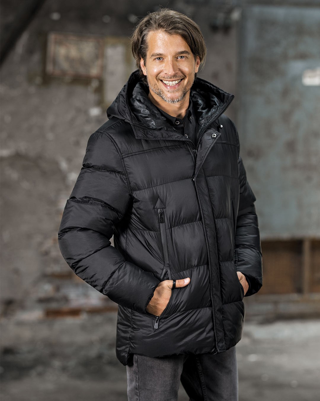 INVENTO Muška jakna Den, Crna