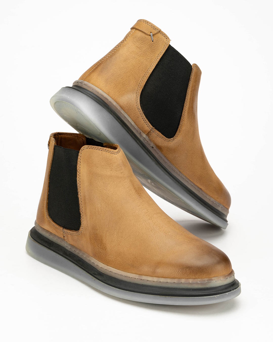 LA FORCE Muške duboke kožne cipele YK-4727, Smeđe