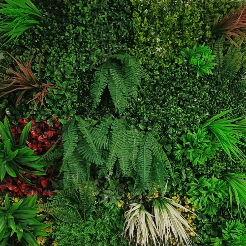 Dekorativno veštačko cveće Zeleni zid M52, 1m²