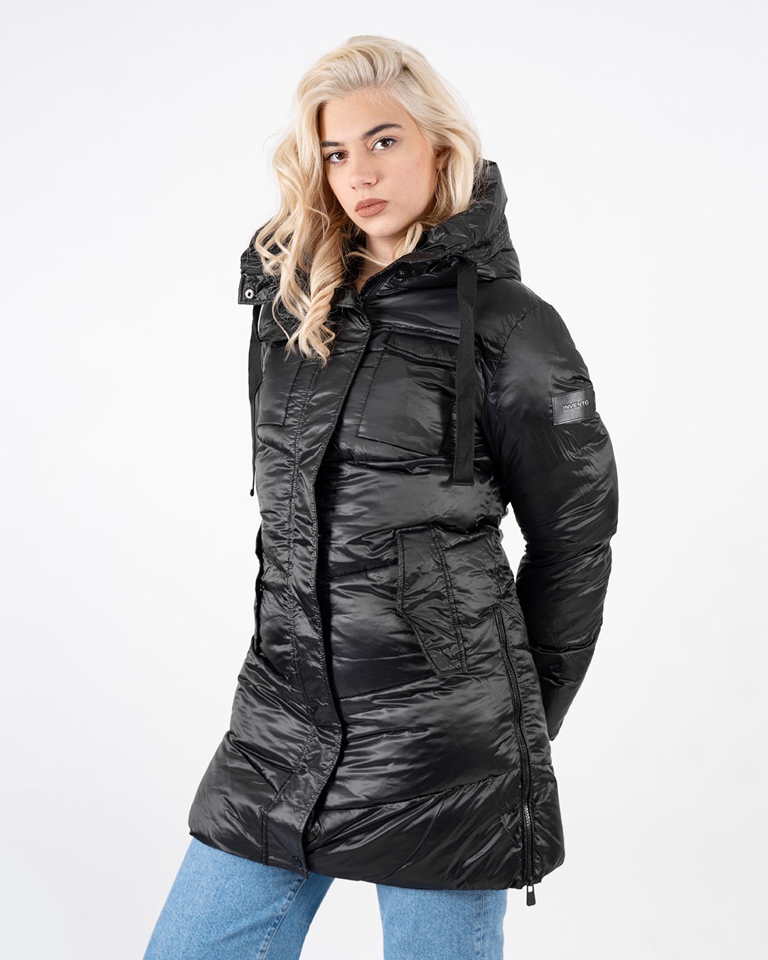 INVENTO Ženska jakna Bruk, Crna