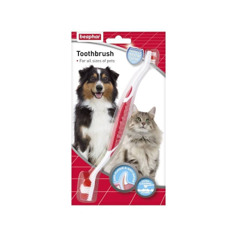 BEAPHAR Četkica za zube za pse crvena