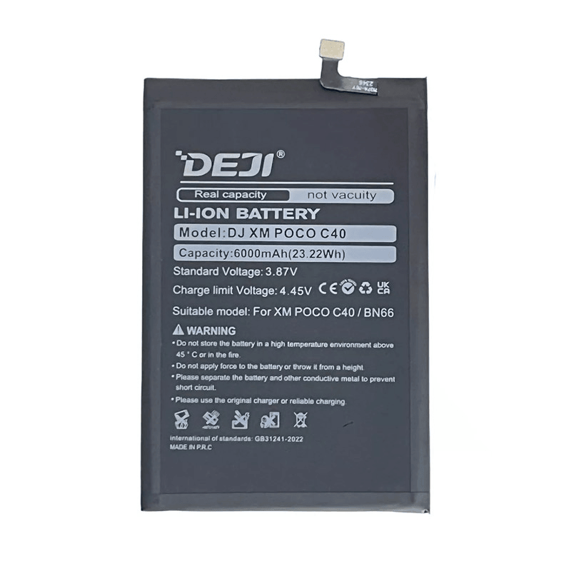 Baterija DEJI za Xiaomi Poco C40 BN66 (6000 mAh)