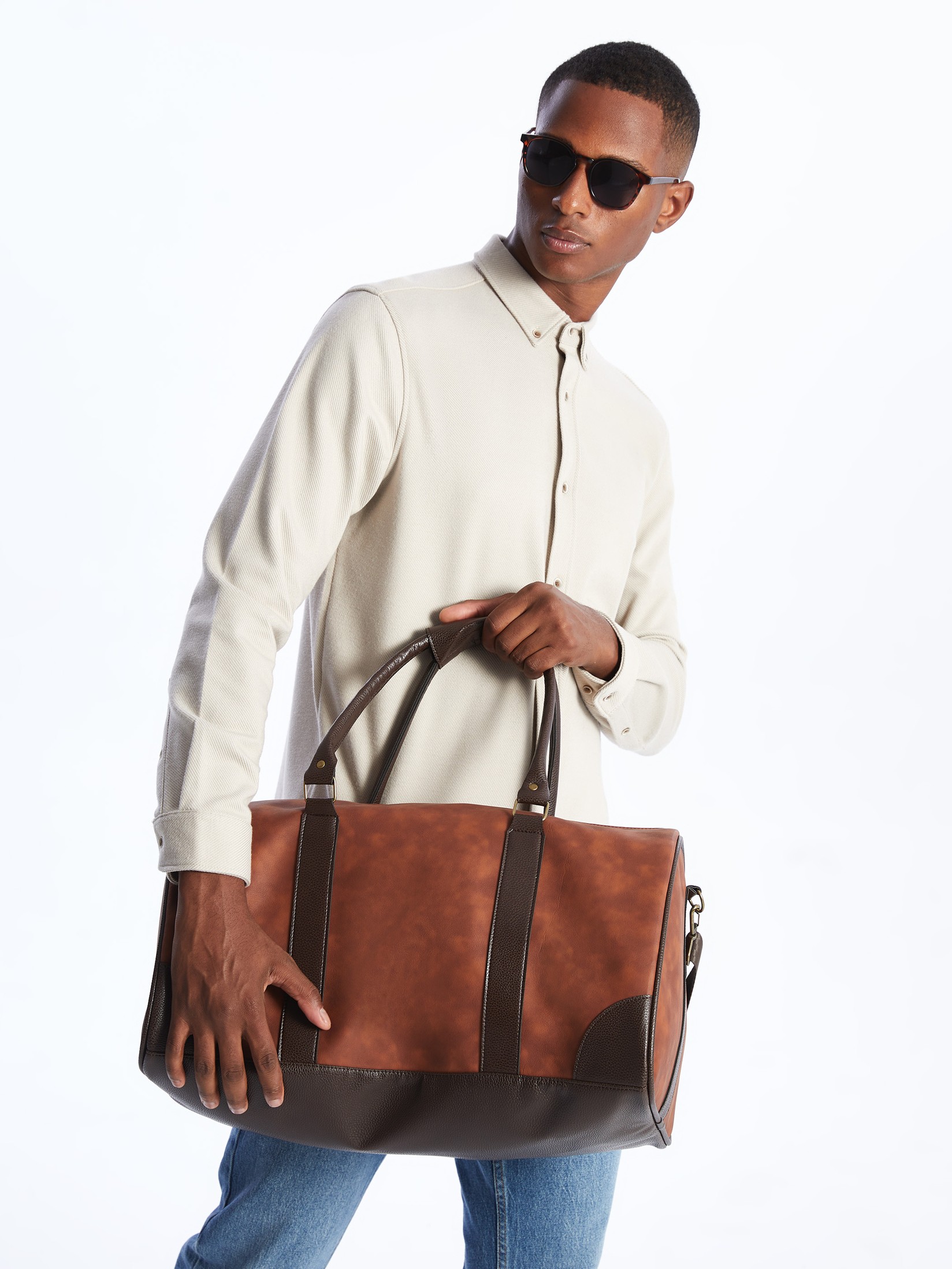 LC Waikiki Muška torba S40833Z8-CZR, Braon