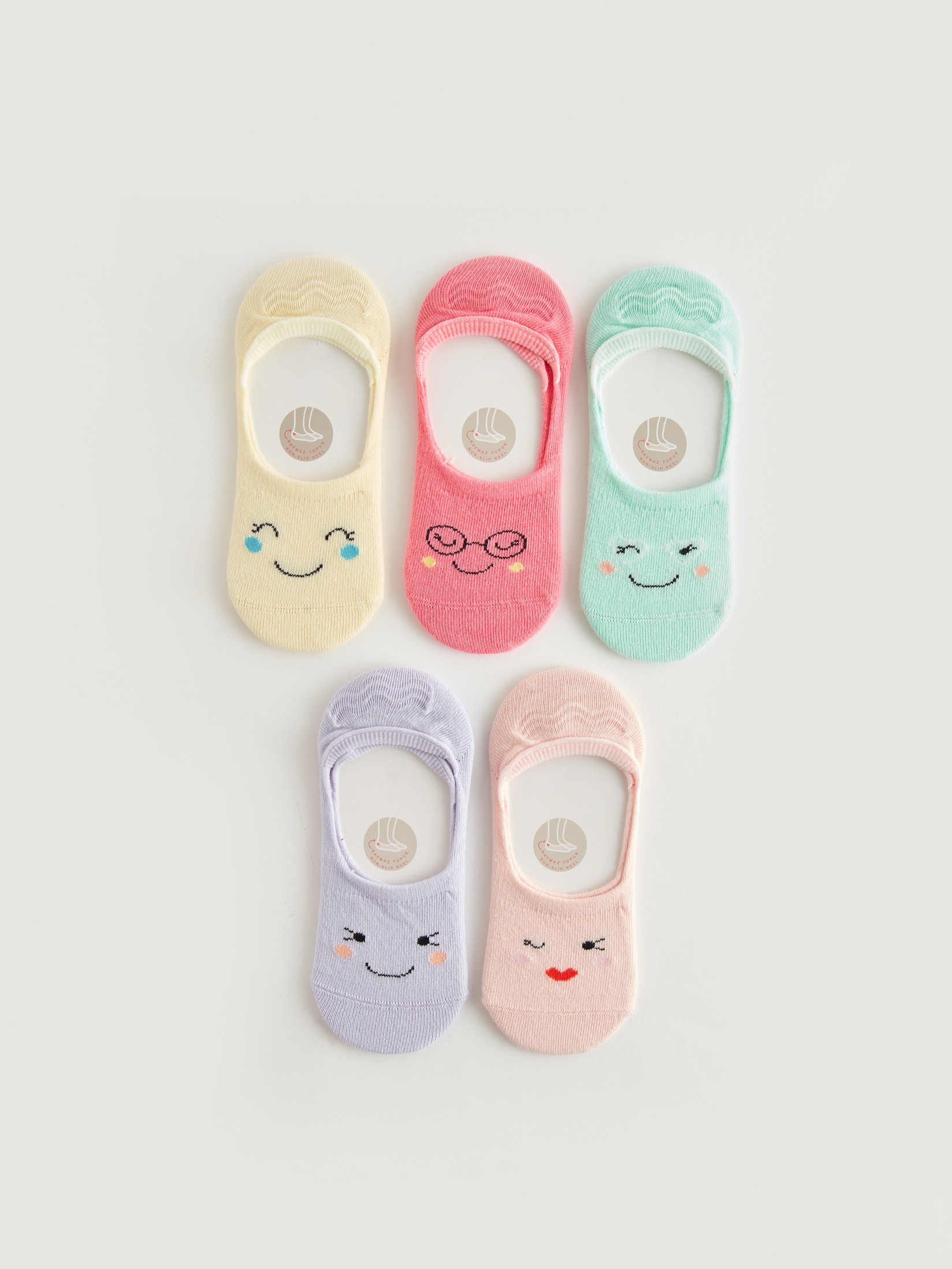 LC Waikiki Čarape za devojčice S42037Z4-FUT, 5 Pari, Šarene