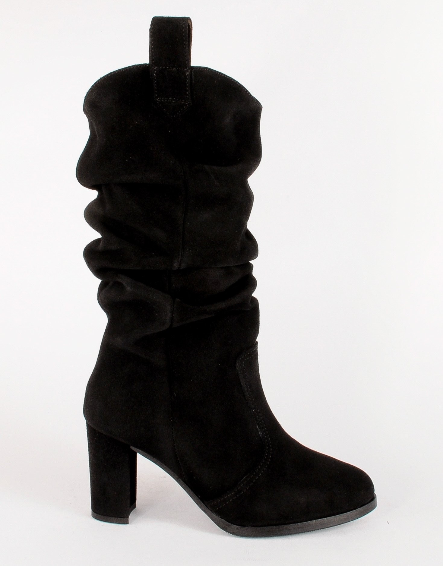 Paar Ženske kožne čizme 47410-90, Crne