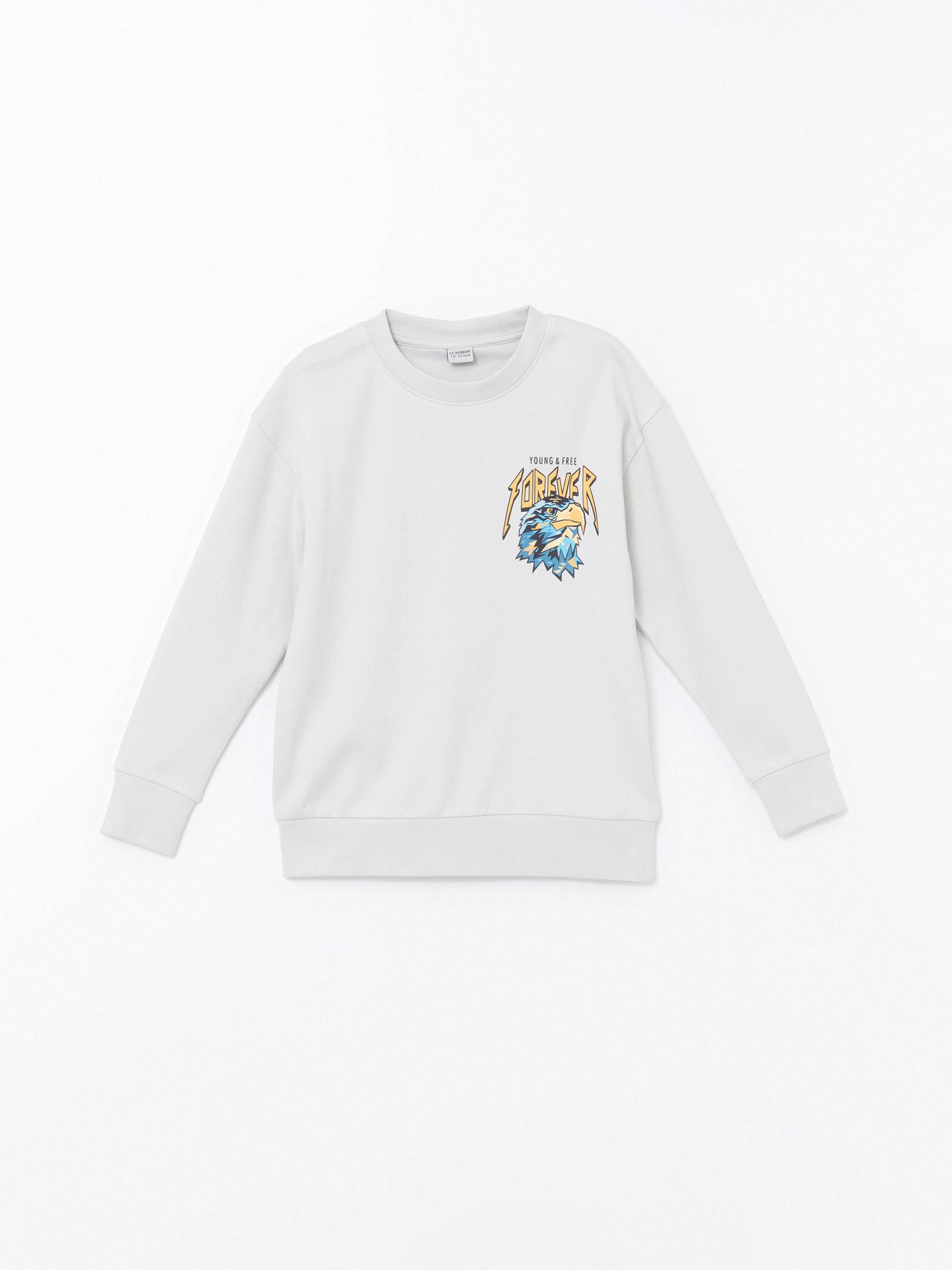 LC Waikiki Majica za dečake S45312Z4-KXT, Svetlosiva