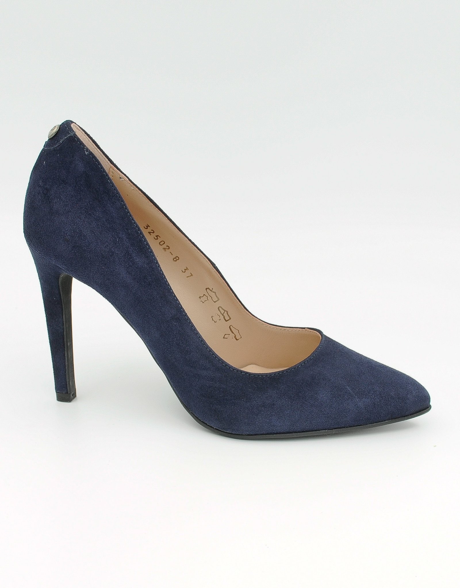 Paar Ženske kožne salonke 32502-8, Teget