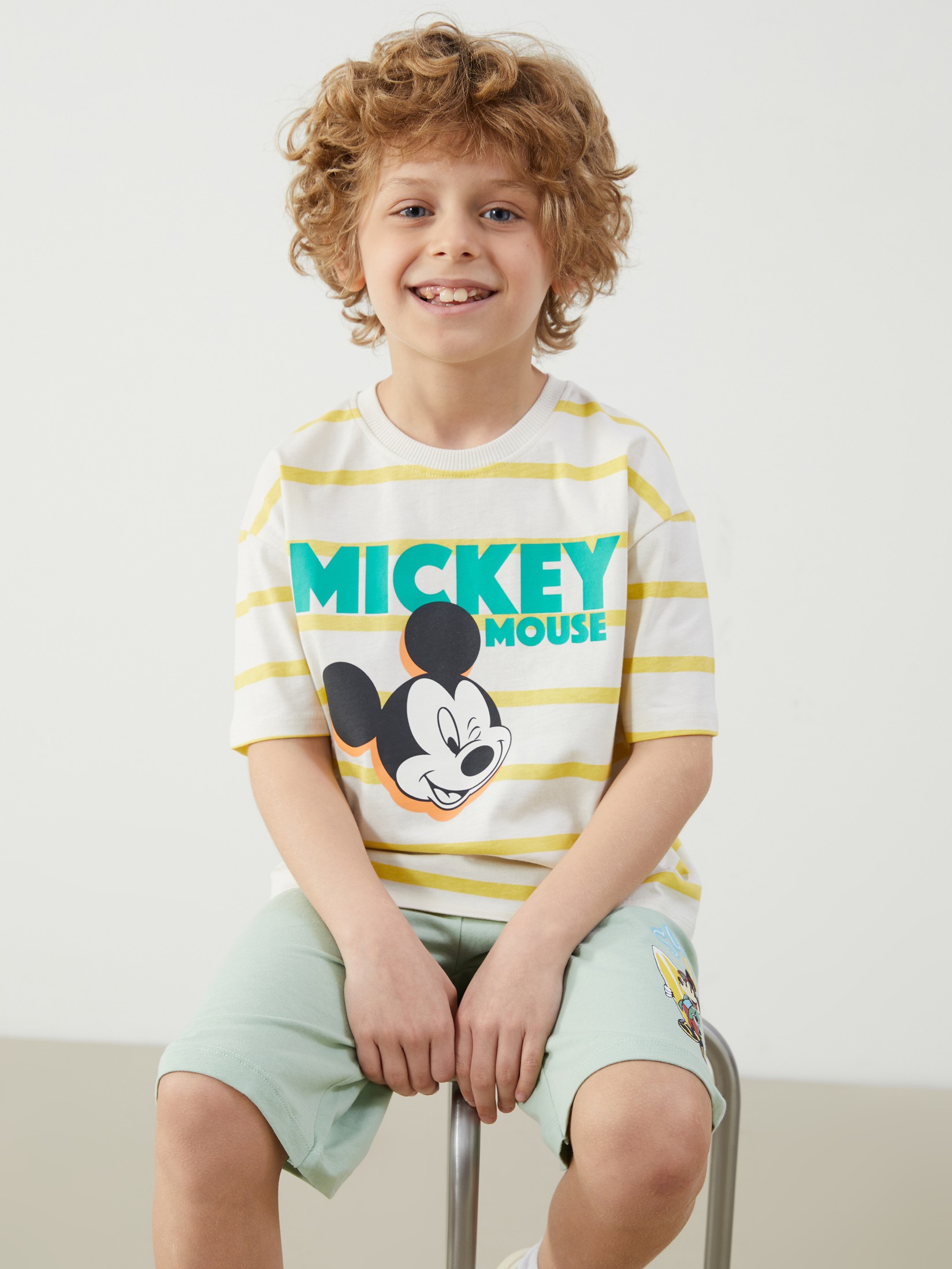 LC Waikiki Majica za dečake S5CH74Z1-LQA, Belo-Žuta