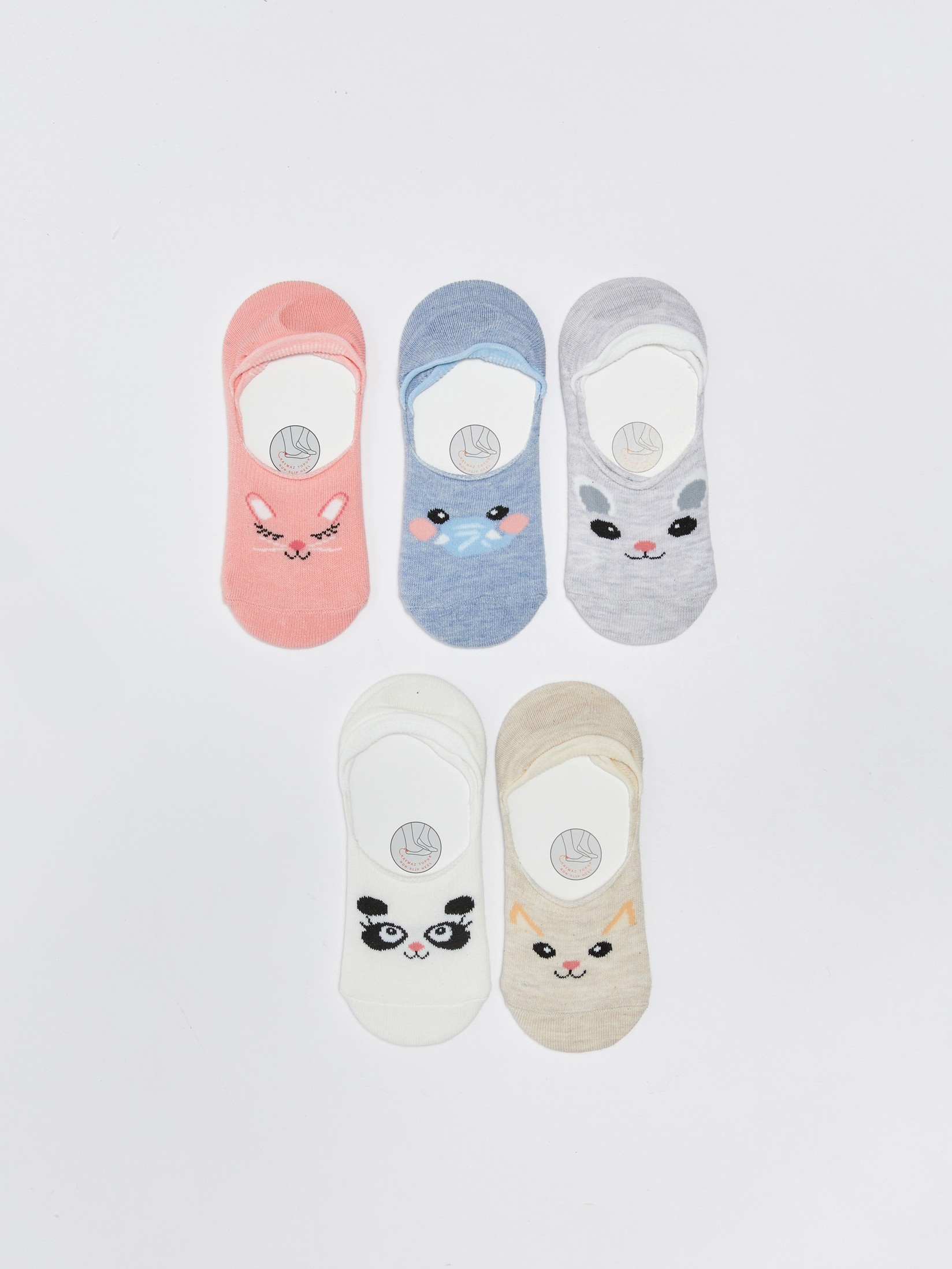 LC Waikiki Čarape za devojčice S38992Z4-J14, 5 Pari, Šarene