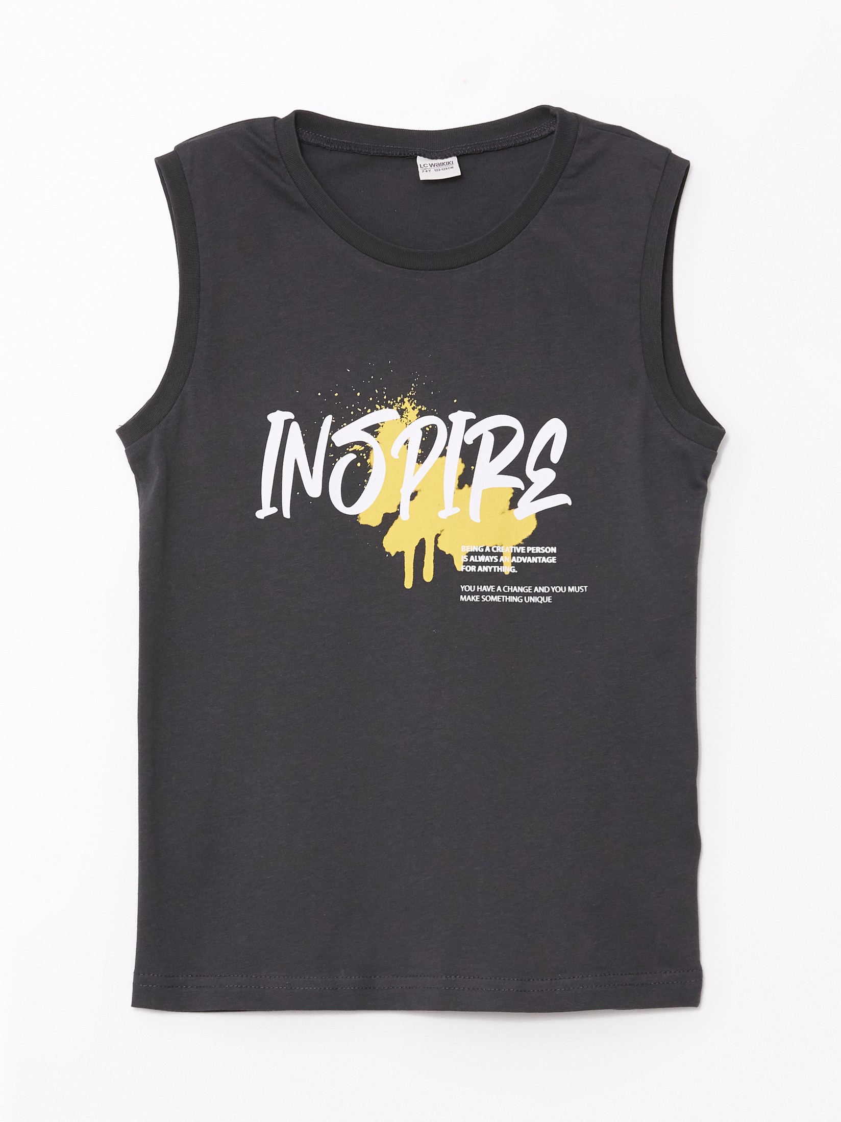 LC Waikiki Majica za dečake S4FO09Z4-R4Q, Tamnosiva