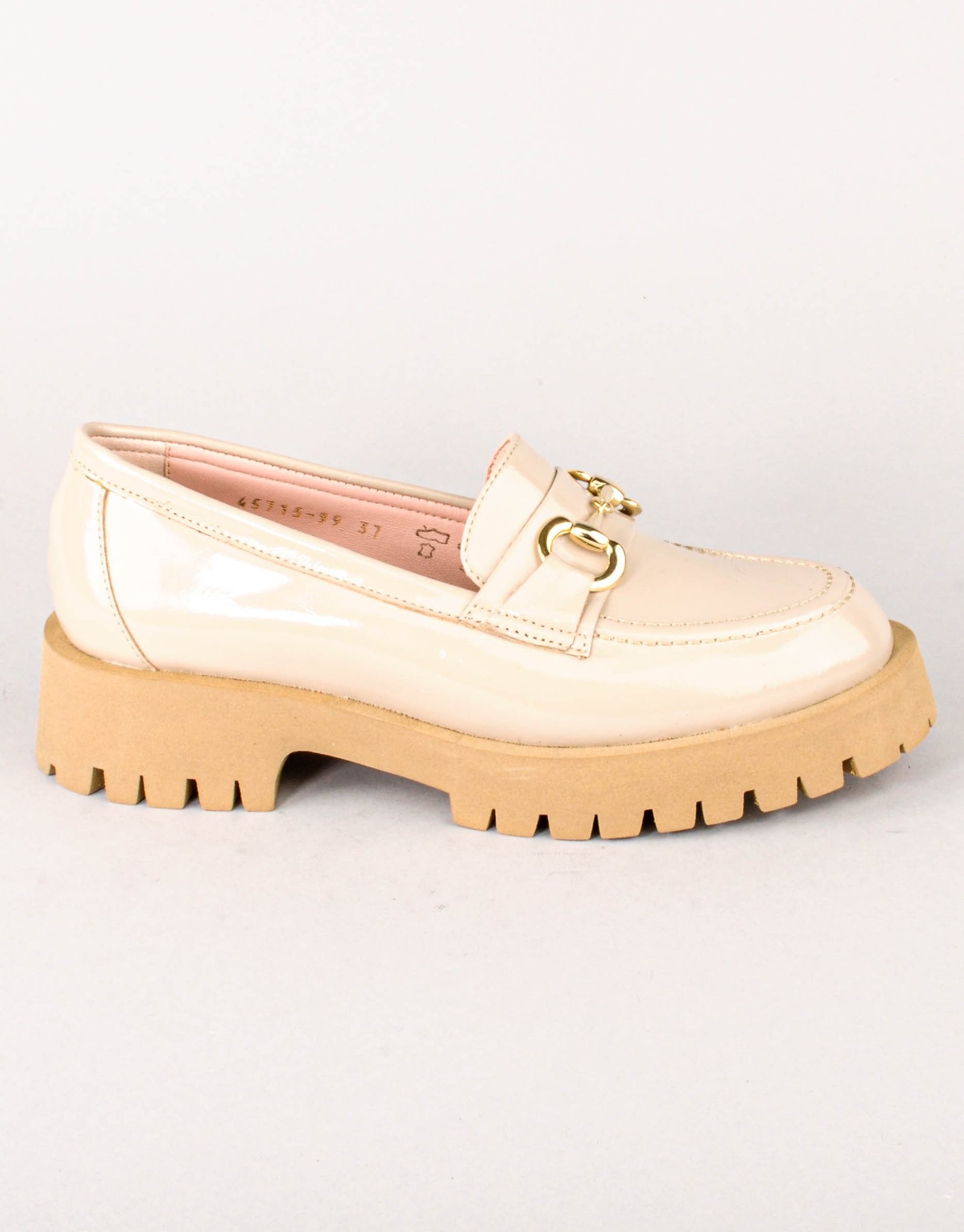 Paar Ženske kožne mokasine 45715-99, Bež