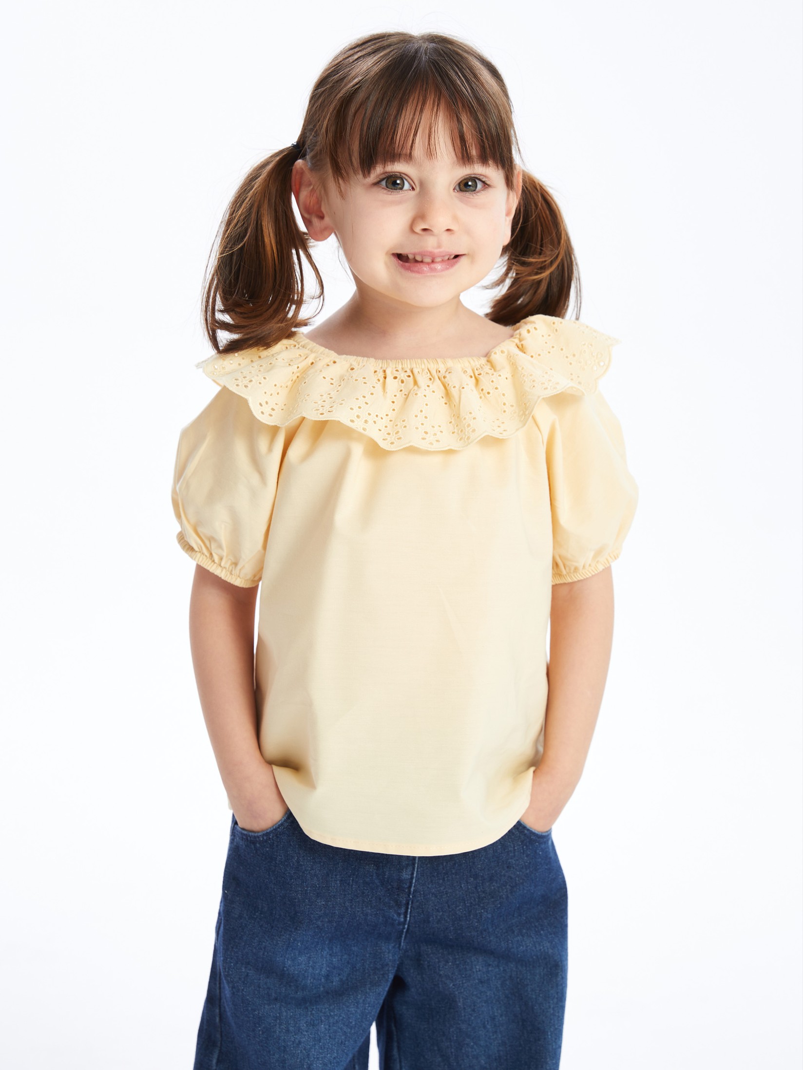 LC Waikiki Bluza za devojčice S48691Z1-TDB, Žuta