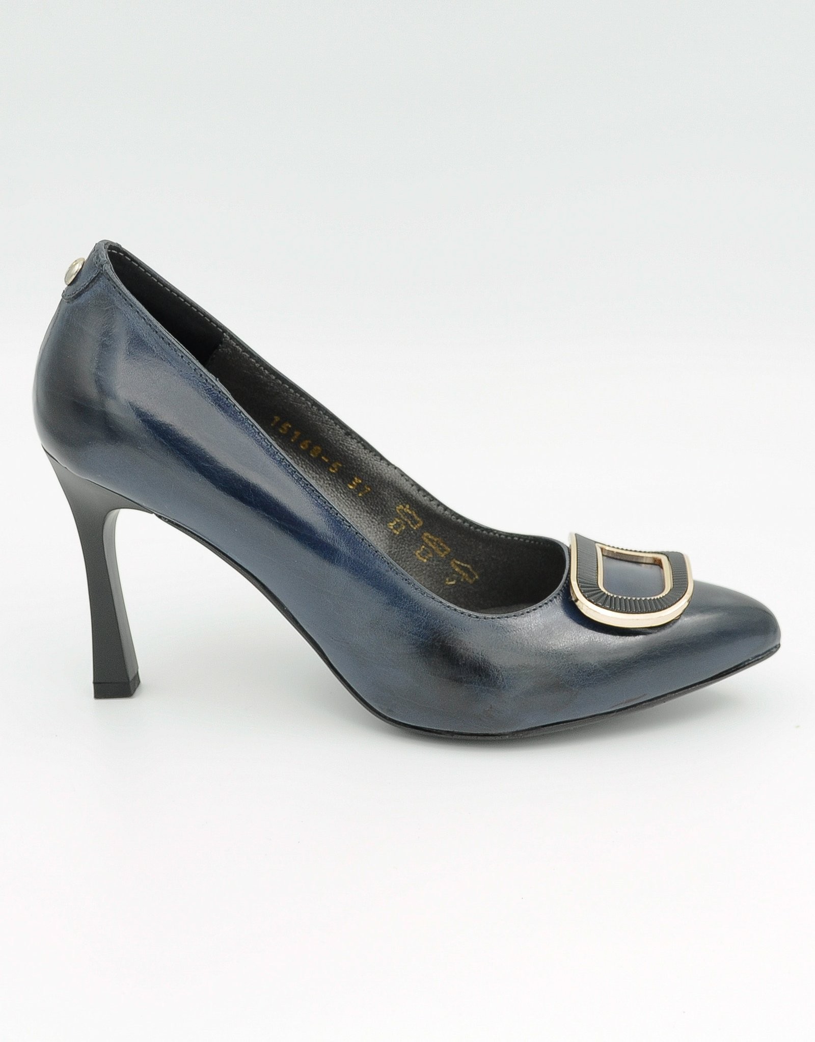 Paar Ženske kožne salonke 15168-5, Teget