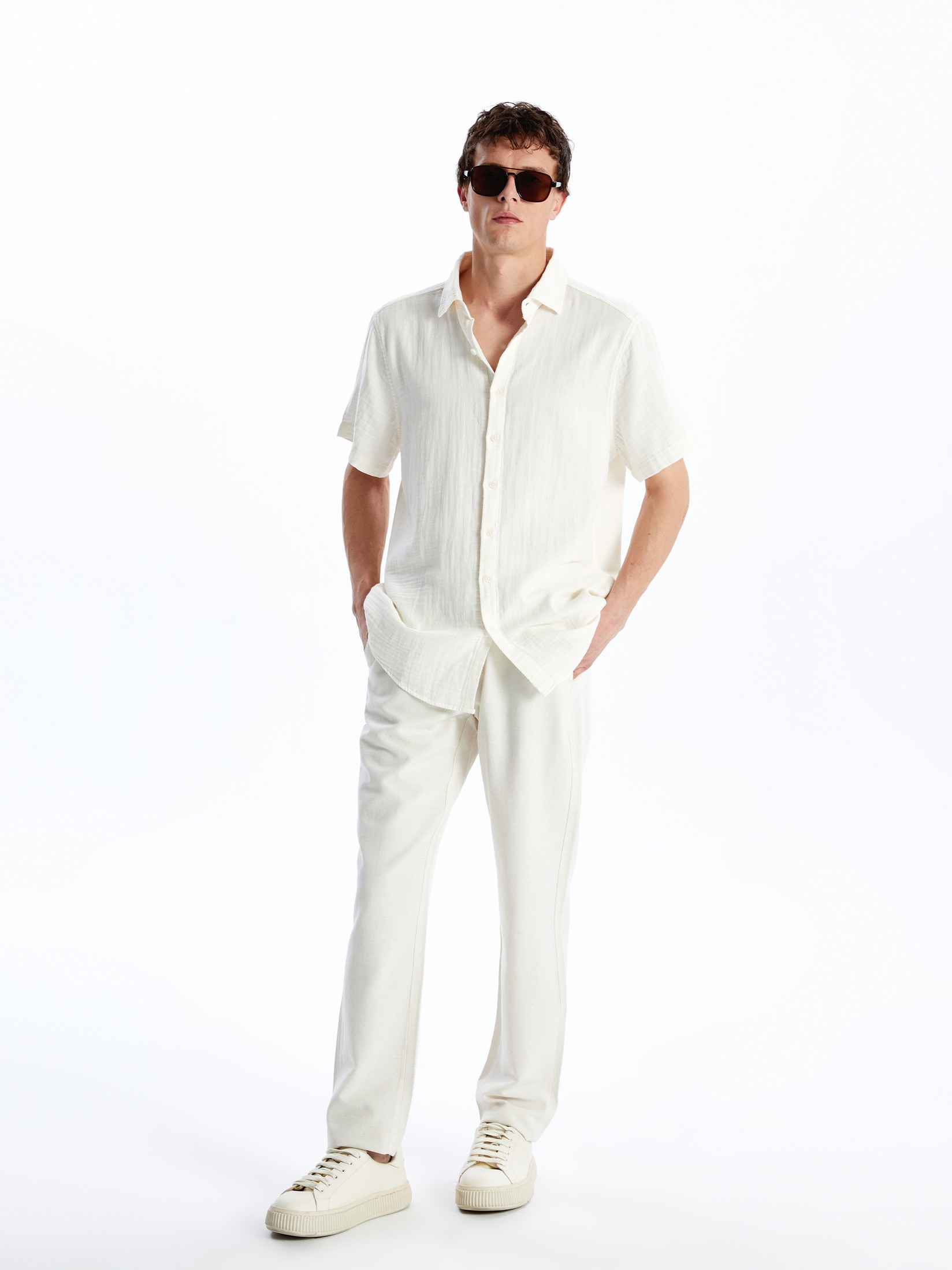 LC Waikiki Muške pantalone S4GJ35Z8-MB0, Bež