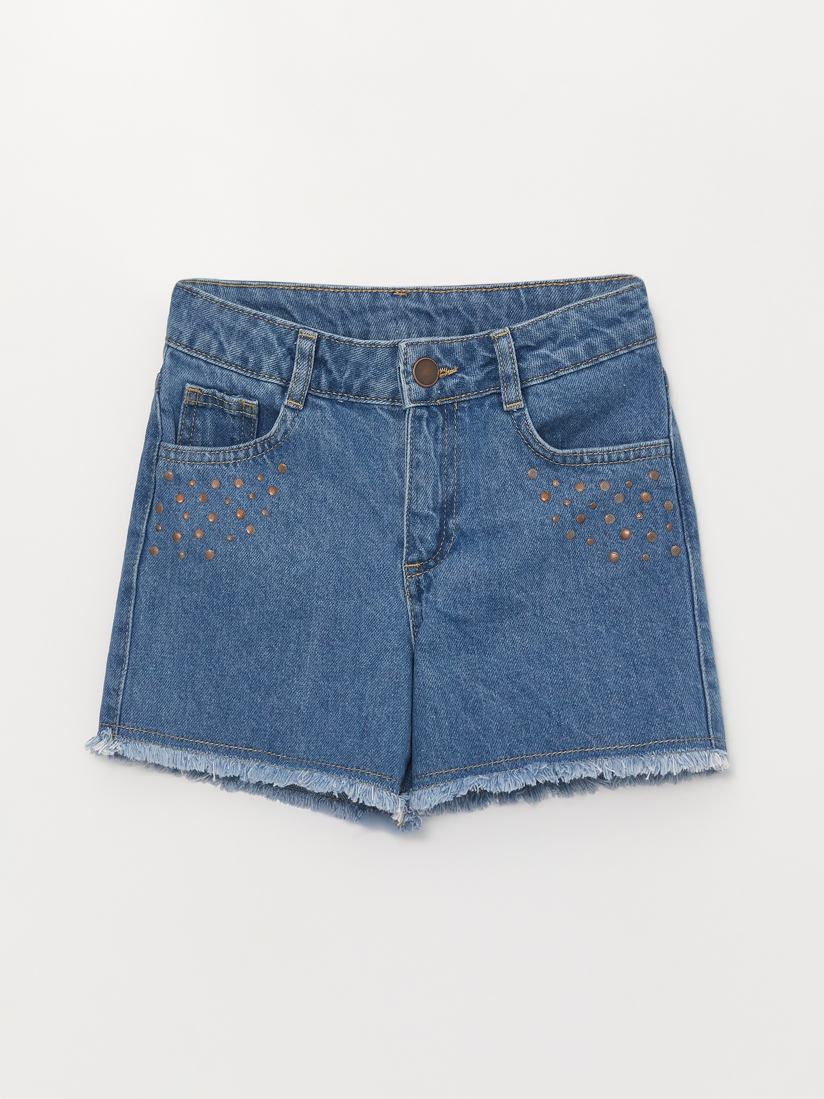 LC Waikiki Teksas šorc za devojčice S3AY16Z4-H45, Plavi