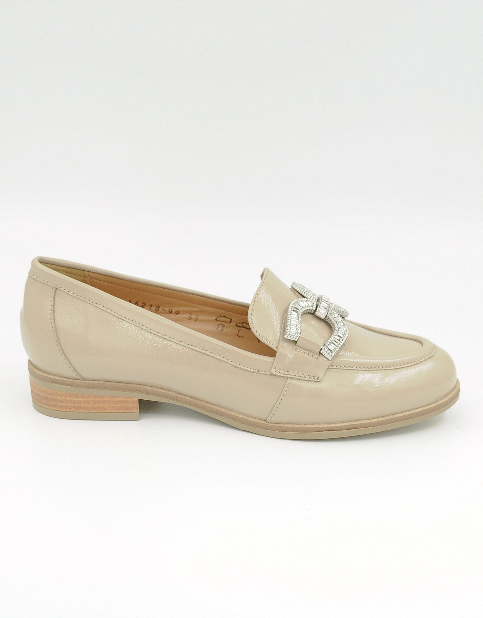 Paar Ženske kožne cipele 16218-99, Ravne, Bež