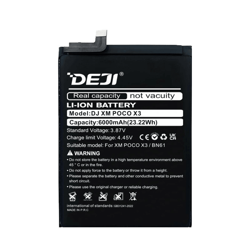 Baterija DEJI za Xiaomi Poco X3 BN61 (6000mAh)
