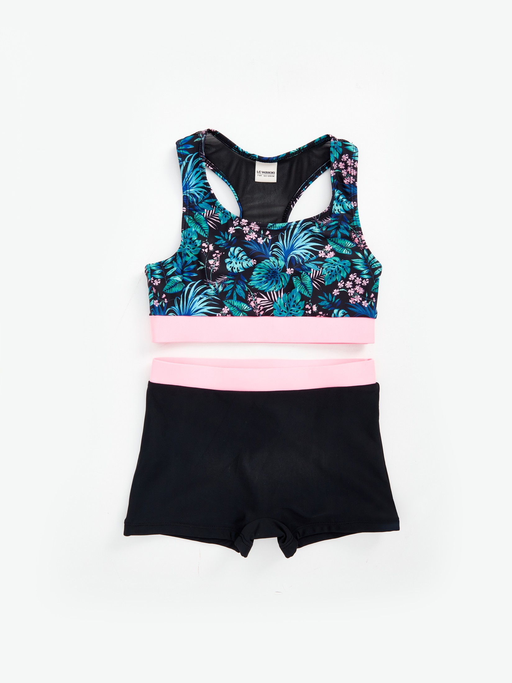 LC Waikiki Kupaći kostim za devojčice S44840Z4-F9C, Plavo-Crni