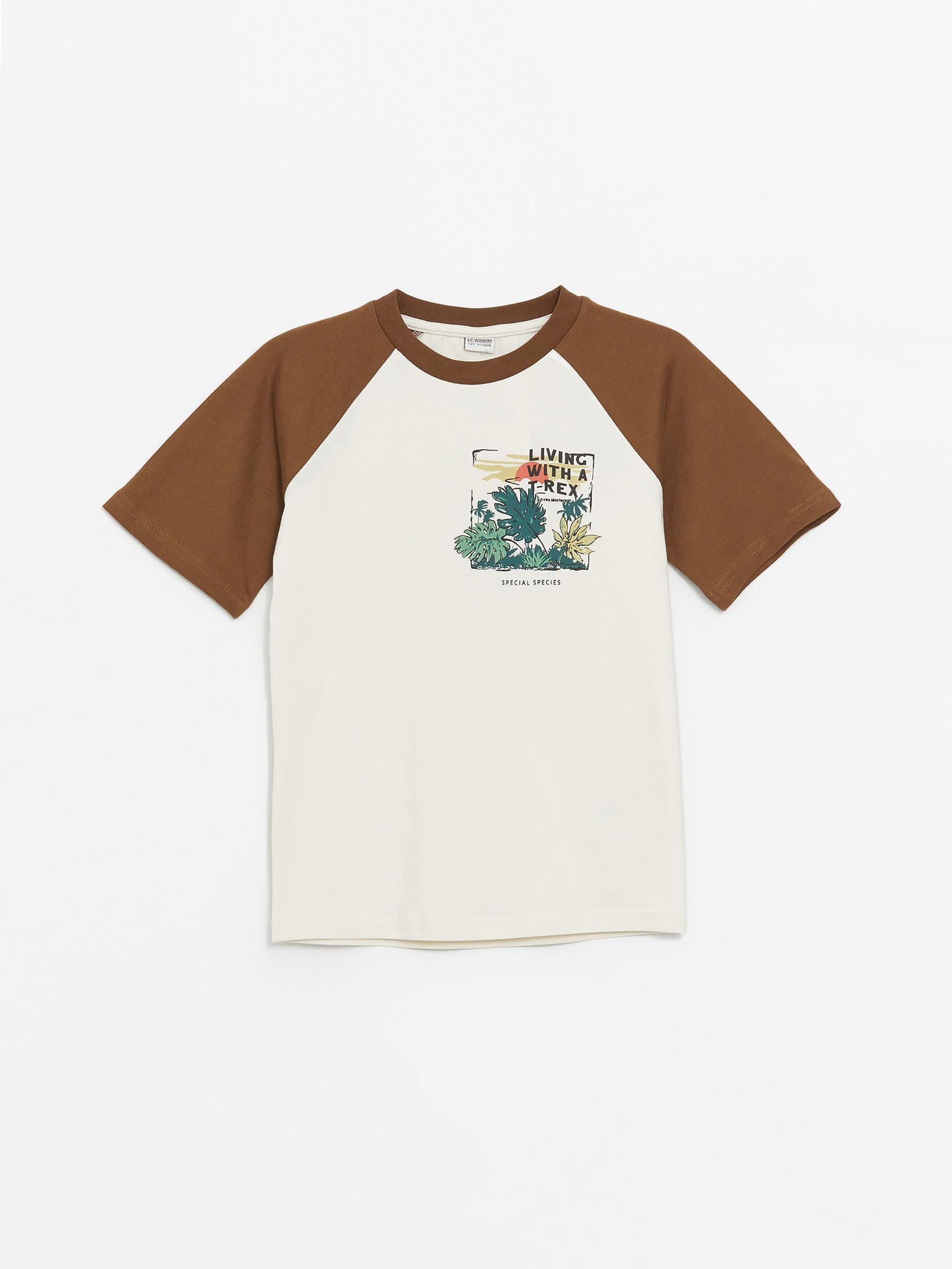 LC Waikiki Majica za dečake S4DP94Z4-FRR, Krem-Braon