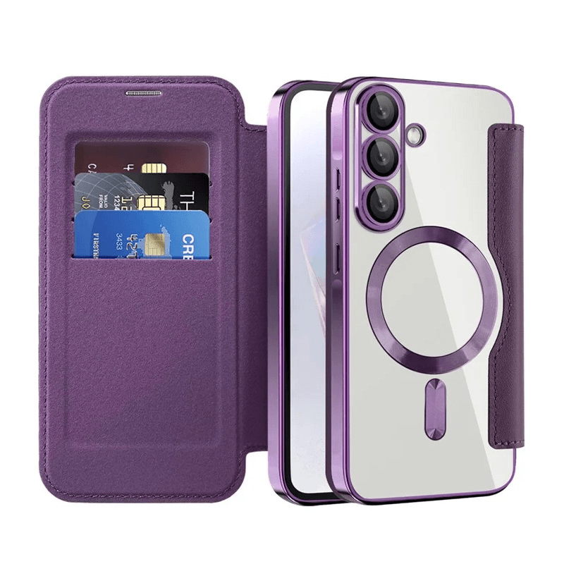 Maskica za Samsung Galaxy A36 ljubicasta Magsafe Lux Bi Fold