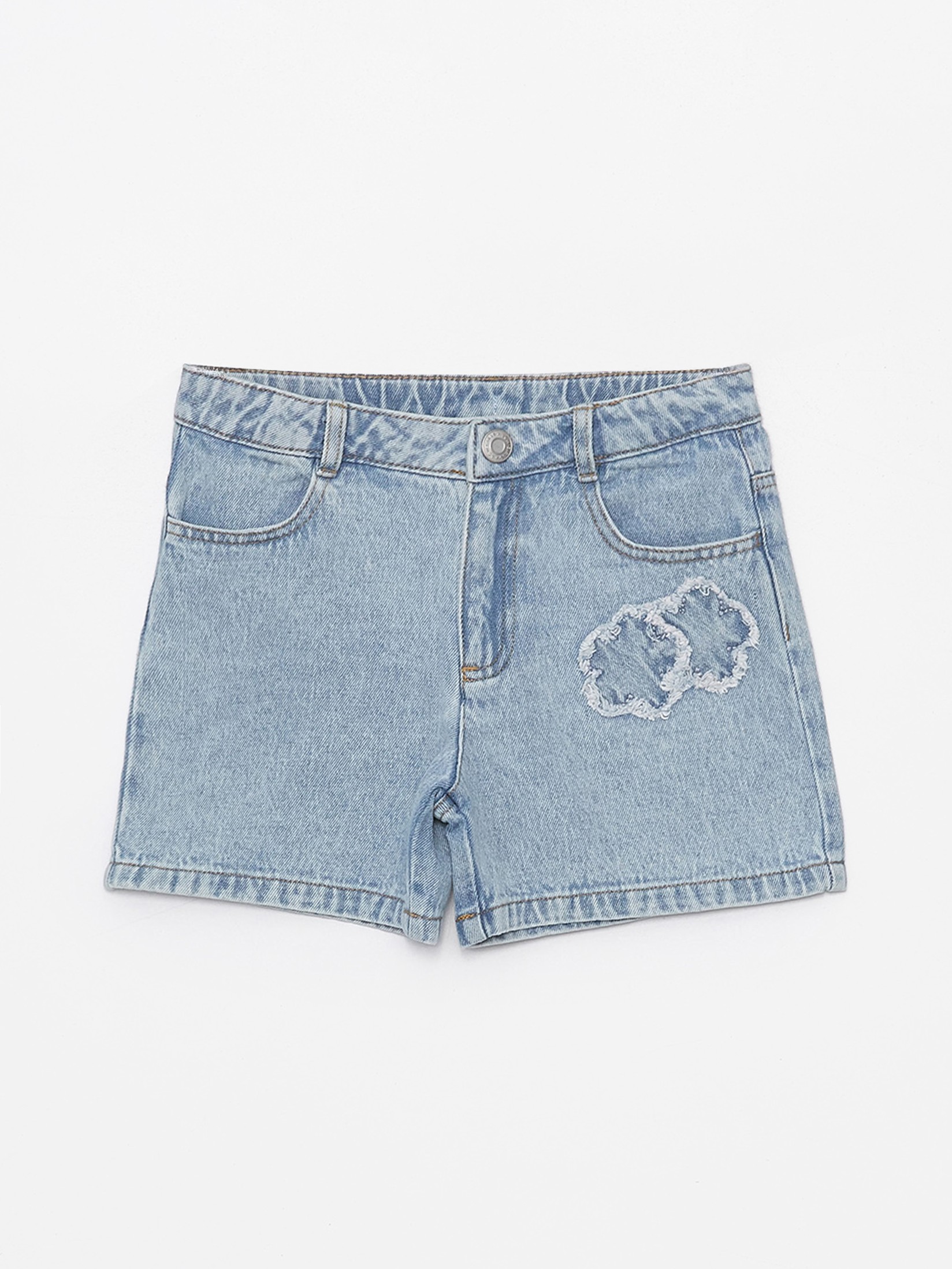 LC Waikiki Teksas šorc za devojčice S4EJ42Z4-V2T, Svetloplavi