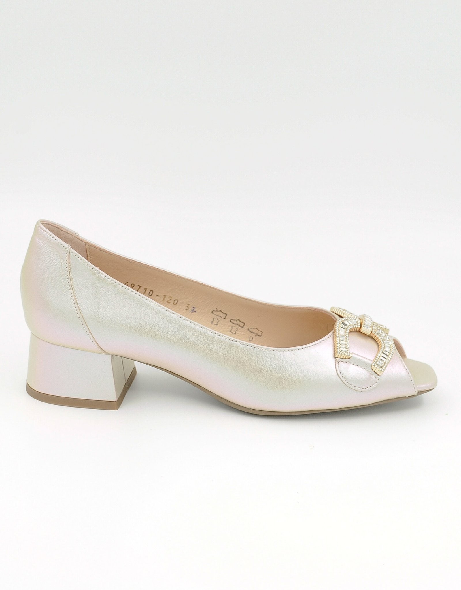 Paar Ženske kožne cipele na štiklu 49710-120, Bež