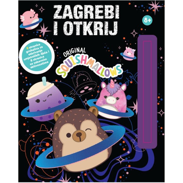 Squishmallows Knjiga s olovkom Zagrebi i otkrij