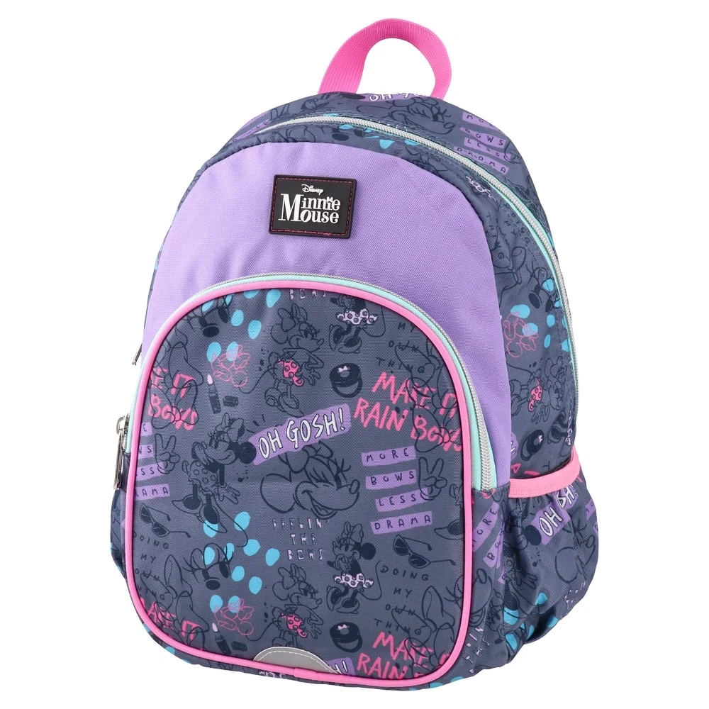 Predškolski ranac Minnie Mouse Doodles P2, Sivo-ljubičasti