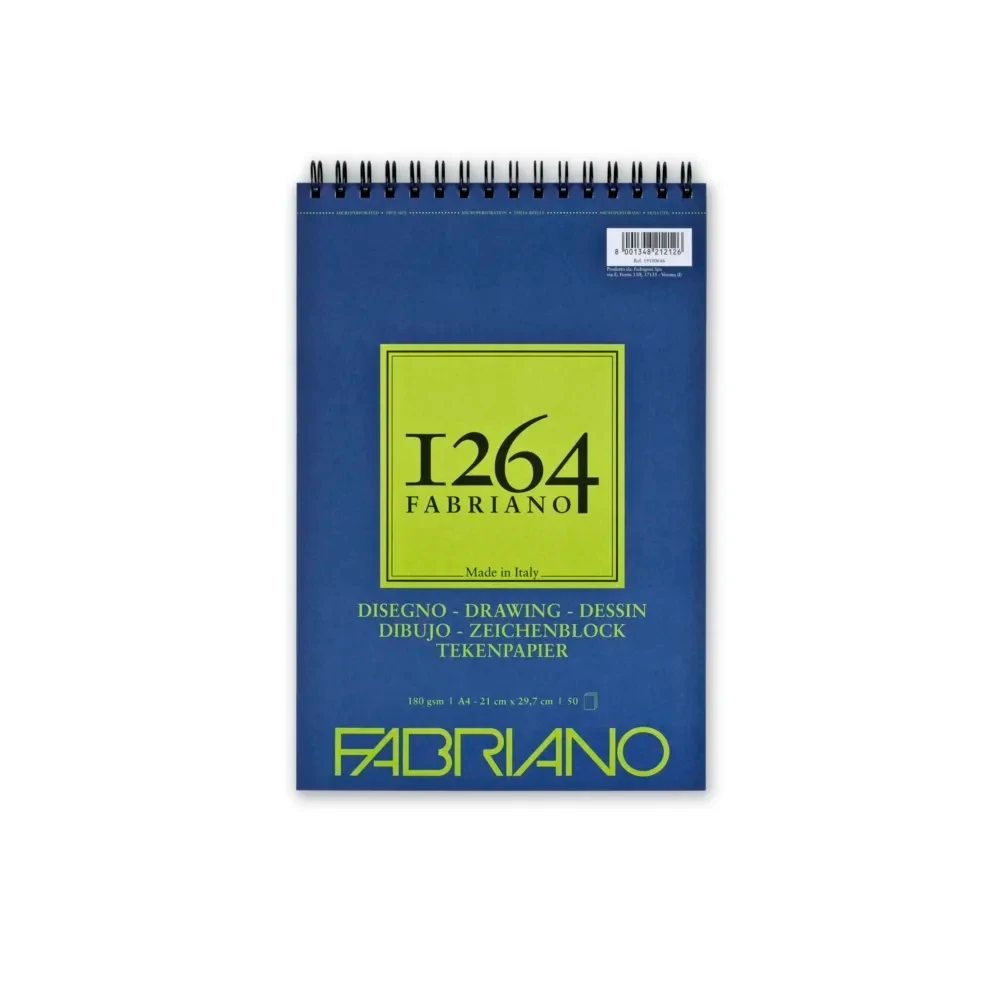 Fabriano Blok za skiciranje sa spiralom 1264 Drawing, A4, 180g, 50 listova