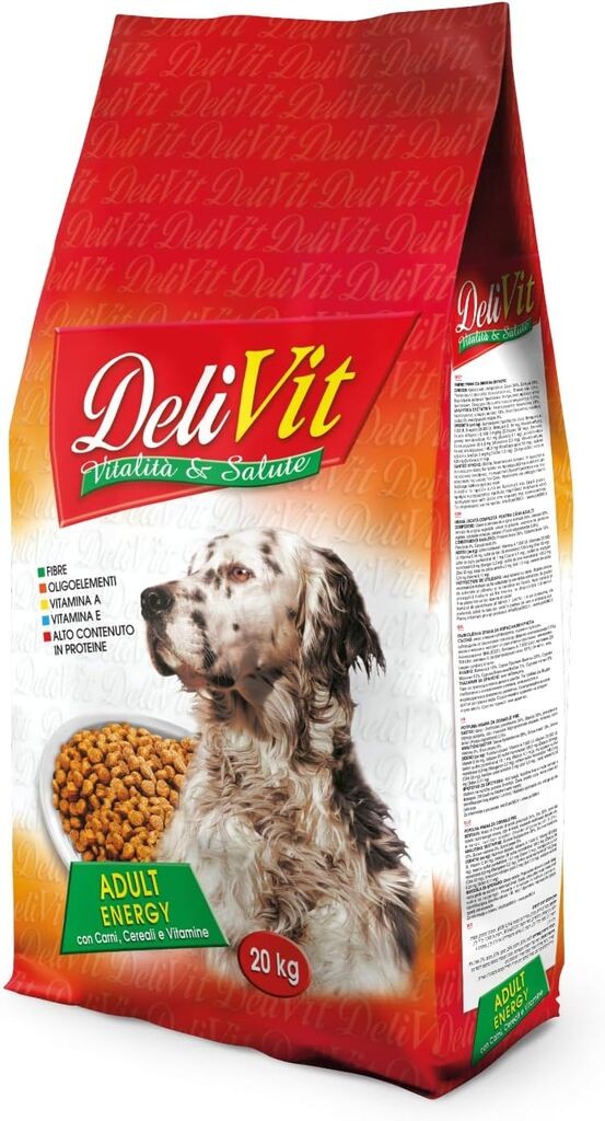 Delivit Suva hrana za odrasle pse Energy, Meso, 20kg
