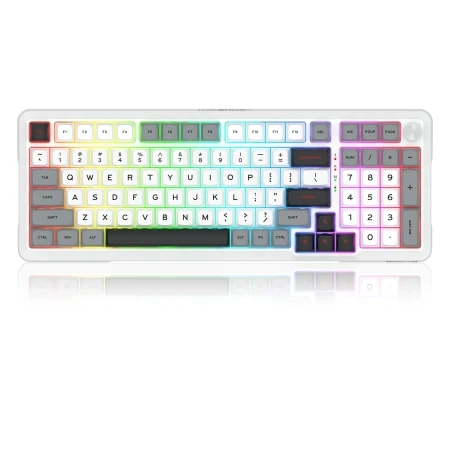 ReDragon - Mehanička geјmerska tastatura Bragi Pro MK688 bela