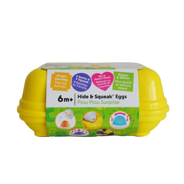 TOMY Hide and squeak eggs
