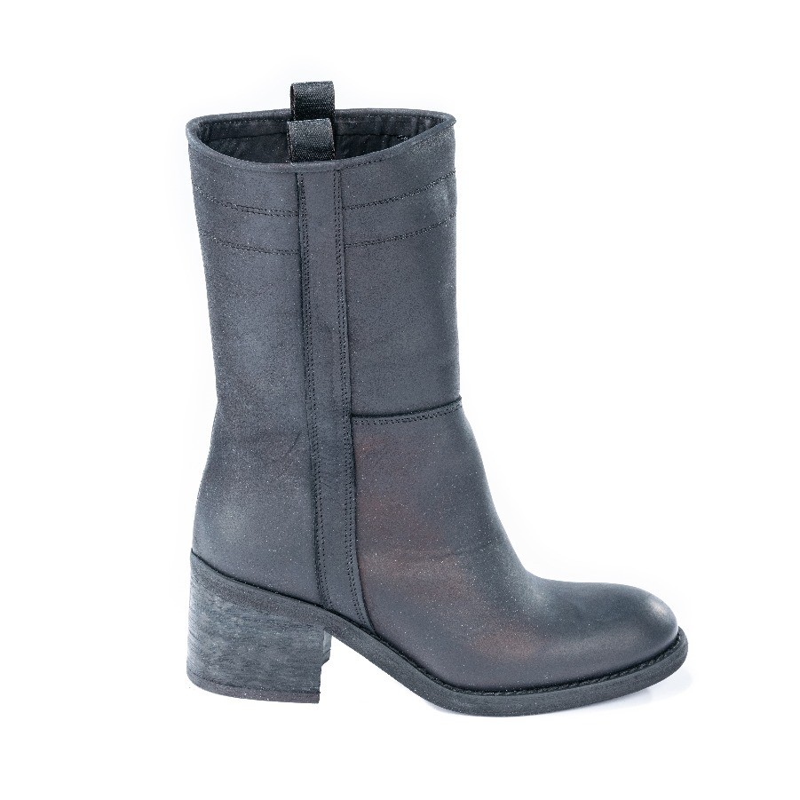 Silko Ženske čizme na štiklu 525, Kožne, Sive