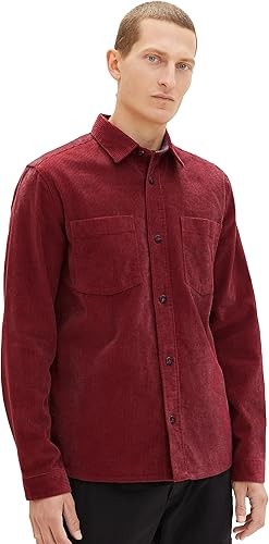 Tom Tailor 1037433 Muška košulja, Bordo