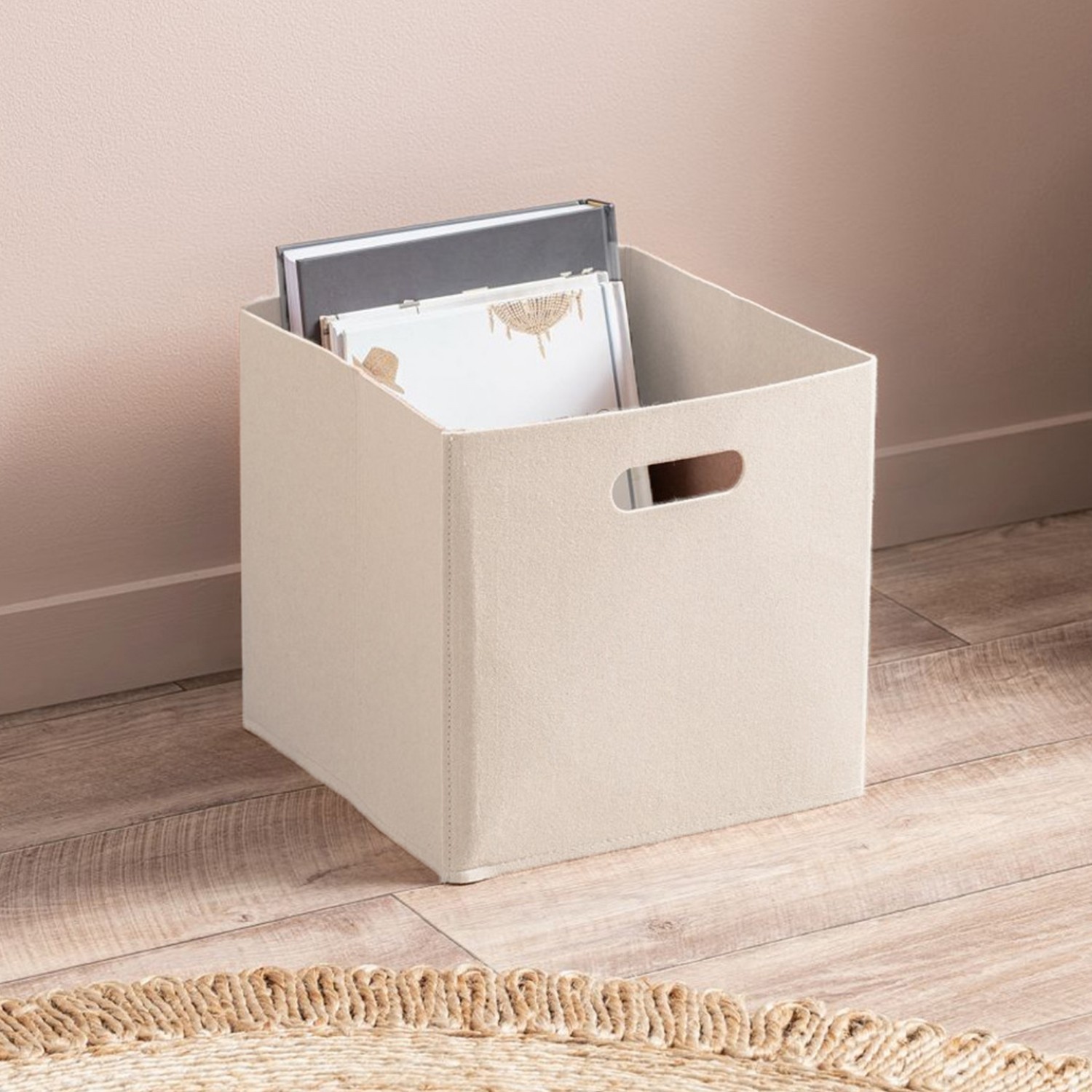 Aberto Design Korpa za odlaganje Krem