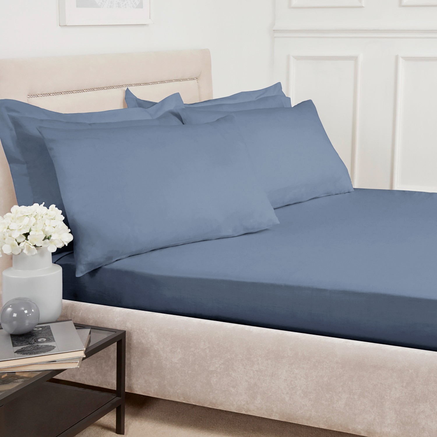 DekorDom Čaršav Atria, 90x200 cm, Plavi