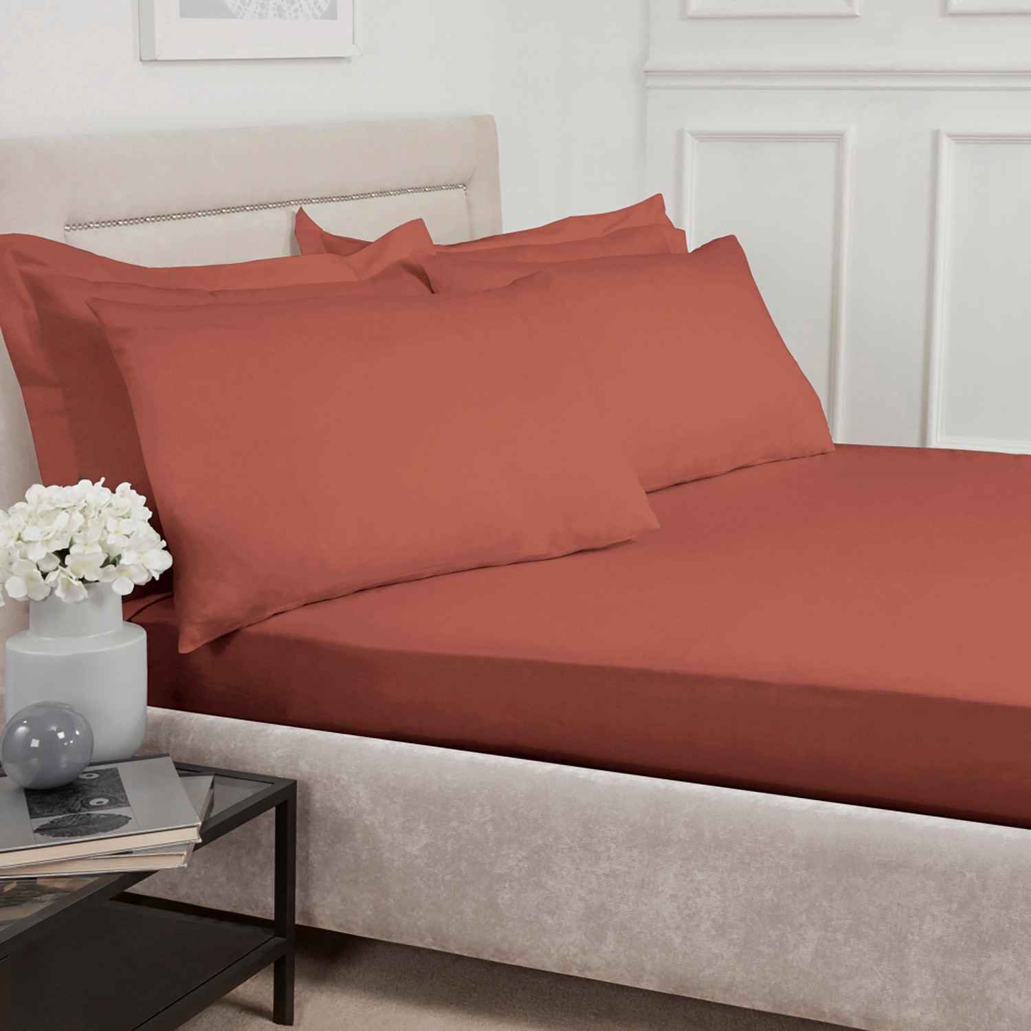 DekorDom Čaršav Atria, 140x200 cm, Narandžasti