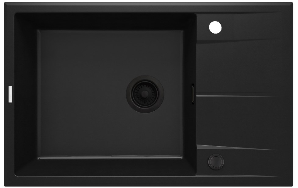 Deante ZQE N11B Granitna sudopera Eridan 78/N/O, Crna