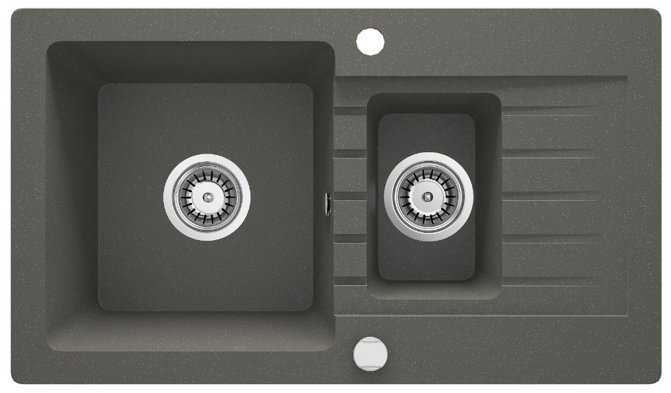 Deante ZQZ T513 Granitna sudopera Zorba 76/AN/2/O, Antracit