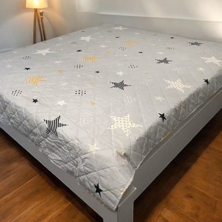 Viktorija Prekrivač 210x230cm PrintED, Sivi