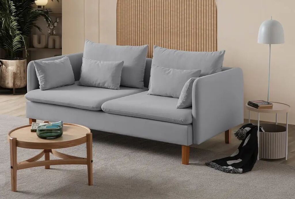 Atelier del Sofa Trosed Flexy, 195 x 100 x 75 cm, Sivi