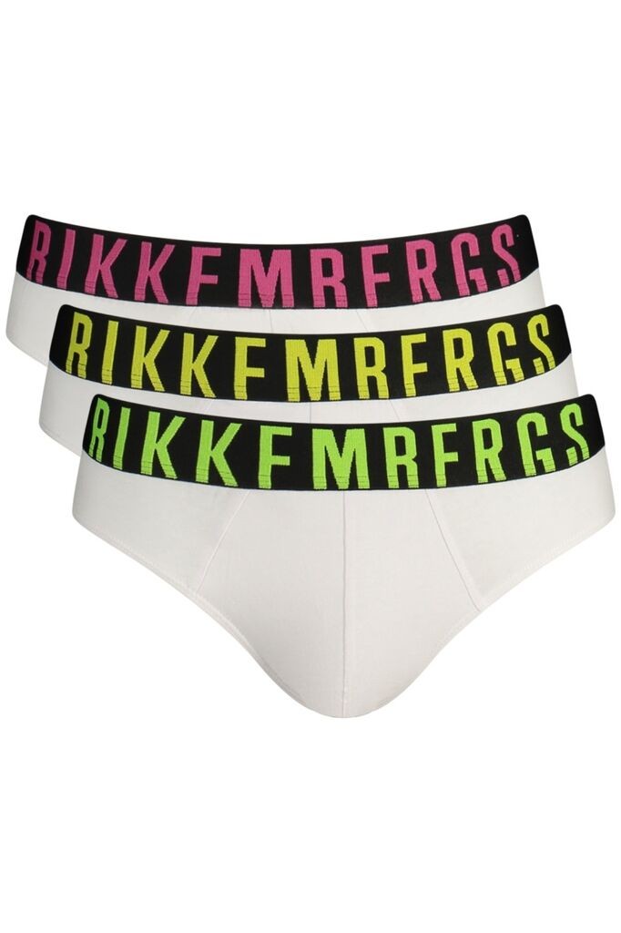 Bikkembergs Set muških slip gaća BKK1USP16TR, 3 komada, Beli