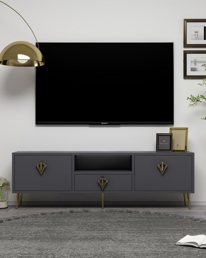 Hanah Home TV komoda 1313-DROP-32, Antracit